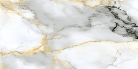 Abstract marble texture with white, gray, and gold veining
