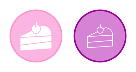 Cake Slice Icon Design