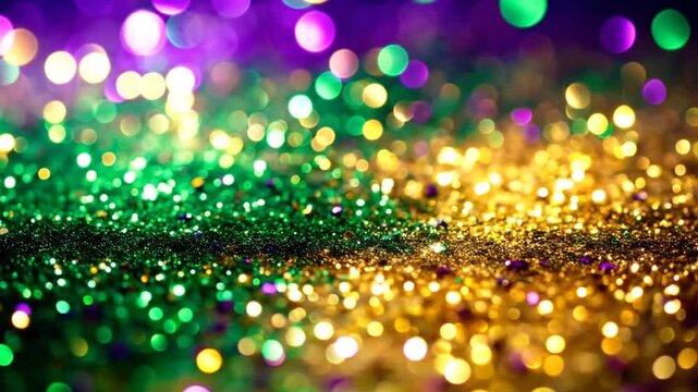 Festive glitter bokeh background