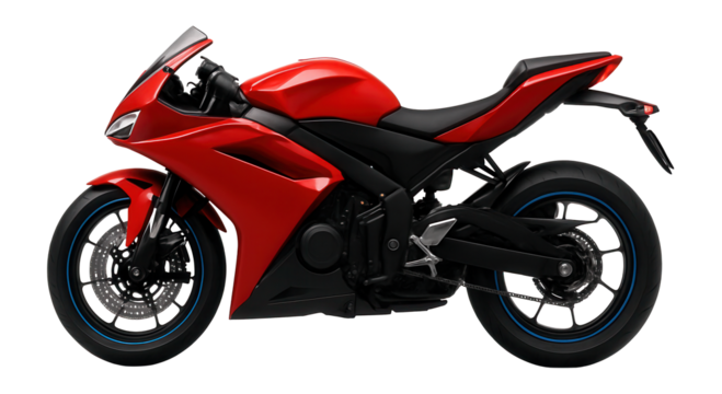 Sportbike with a compact rear fender and integrated taillight assembly