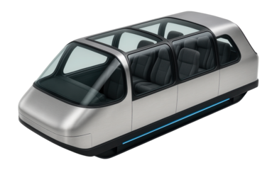 Observation car with wraparound windows and elevated seating area