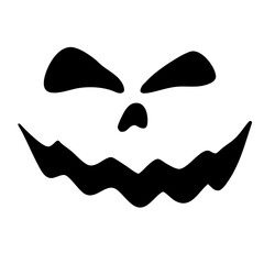 Halloween ghost horror expression illustration