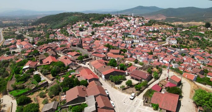 Aerial View City of Penamacor, Guarda district, Portugal