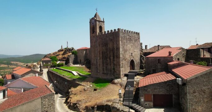 Aerial View of Penamacor Castle, Guarda district, Portugal