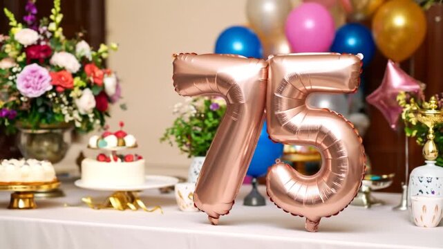 Festive 75th Birthday Celebration