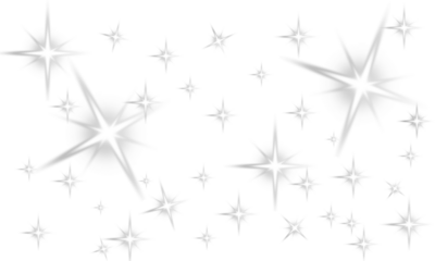 cattered white star sparkles pattern, an isolated PNG glitter overlay for transparent backgrounds.