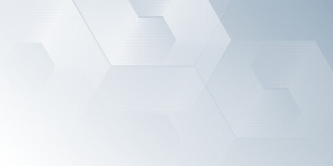 White modern background with dynamic wavy hexagon texture art modern abstract