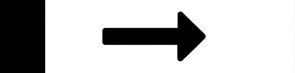 Simple black right-pointing arrow on white background
