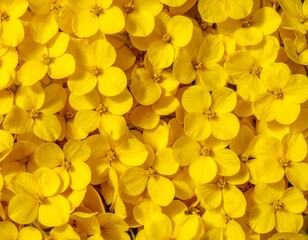 Fototapeta premium Close-up of vibrant yellow flowers