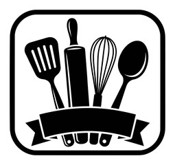 Kitchen Utensils Collection Graphic Design cooking baking