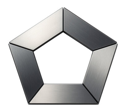 Pentagon-based layout with interlocking segments, ready to construct a pentagonal prism.