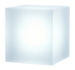 Naklejka premium Seamless cube with an interior radiance diffusing through its semi-transparent sides.