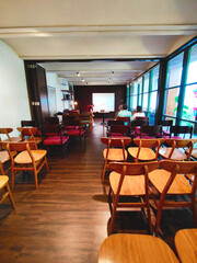 Stylish Cafe Interior with Seminar Setup in Bandung