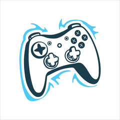 Gaming Controller Vector Illustration, Haptic Feedback Design Game Controller Haptic Ergonomics emphasized