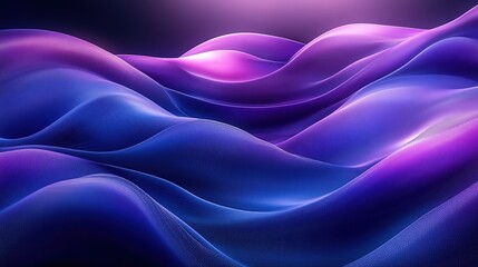 Fototapeta premium Abstract blue-purple gradient vector background with curved lines, bold centered title and charcoal highlights on matte black, for luxury fashion banners, tech launch visuals or high-end digital poste