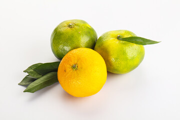 Fresh ripe sweet juicy mandarins