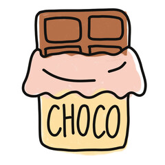 Chocolate bar minimal