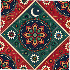 pakistani ajrak digitally transformed into geomet