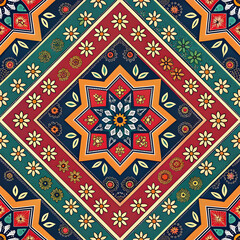 pakistani ajrak digitally transformed into geomet