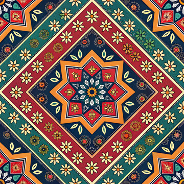 pakistani ajrak digitally transformed into geomet