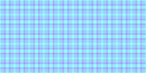 Panel tartan pattern fabric, scottish check textile seamless. Checkered vector texture background plaid in teal and blue colors.