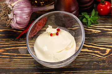 Italian soft young cheese burrata