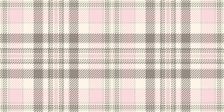 Elegant pastel pink and grey plaid pattern.  Perfect for textile design, fashion, branding, and website backgrounds. This delicate and sophisticated texture evokes feelings of warmth and femininity.