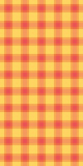 Vibrant yellow and orange gingham check pattern.  Perfect for backgrounds, textiles, or website design.  This cheerful, retroinspired texture evokes feelings of warmth and summer.