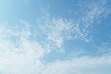 could and blue sky background