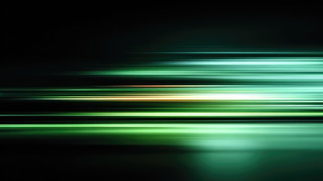 Abstract horizontal light streaks