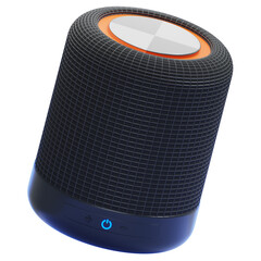 PNG 3D Portable Bluetooth Speaker Icon Isolated on a White Background