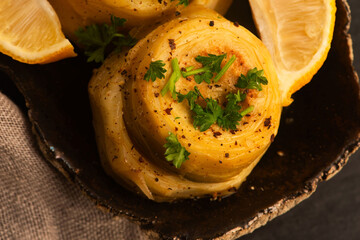 Delicious artichoke hearts beautifully seasoned and served in a rustic bowl for a healthy meal