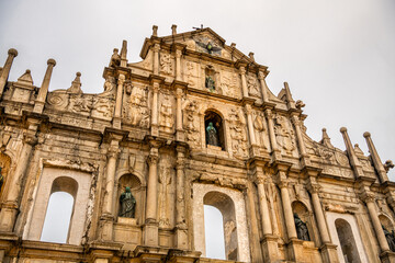 Ruins of St. Paul's. Built from 1602 to 1640, one of Macau's best known landmarks. In 2005, they were officially listed as part of the Historic Centre of Macau, a UNESCO World Heritage Site.
