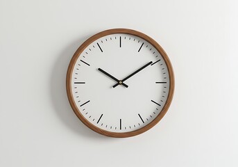 wall clock isolated on white