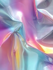 Fototapeta premium Abstract Fluid and Luminescent Colors: An artistic display of liquid, fluid, flowing shapes and captivating color blends. Evoking a sense of depth and energy.