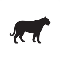 Tiger Silhouette Vector  Majestic Big Cat Design for Logos, Art & Decoration