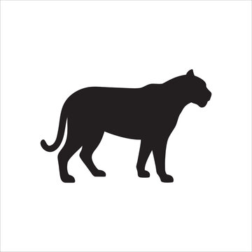 Tiger Silhouette Vector  Majestic Big Cat Design for Logos, Art & Decoration