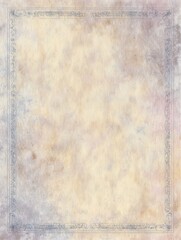 Obraz premium Antique Paper with Ornamental Border: A vintage parchment paper adorned with an intricate, elegant border, evoking the timeless charm of antiquity. The soft.