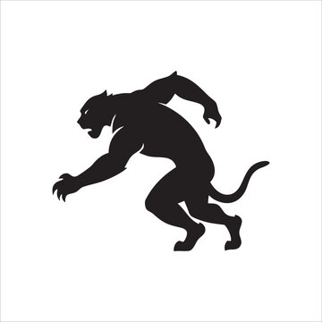Tiger Silhouette Vector  Majestic Big Cat Design for Logos, Art & Decoration
