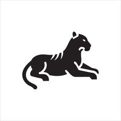 Tiger Silhouette Vector  Majestic Big Cat Design for Logos, Art & Decoration