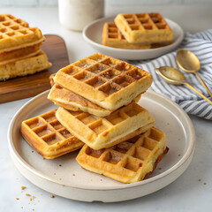 nine golden waffles a delicious collection