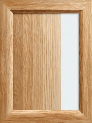 Naklejka premium Wooden Door Panel: A detailed studio shot of a wooden door panel. featuring a combination of wood and other material. The close-up shot accentuates the natural grain and texture.