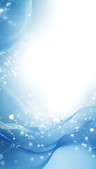 Radiant Medical Background Featuring Light Blue Gradient, Molecule Strands, and Bokeh Sparks Effect