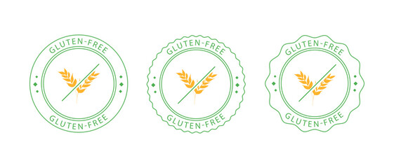 Certified Gluten Free Emblem Label Stamp