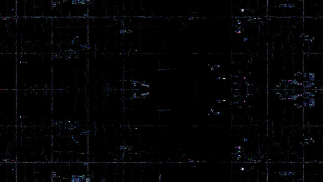 Abstract Digital Pixel Noise Glitch.Video Corruption Error