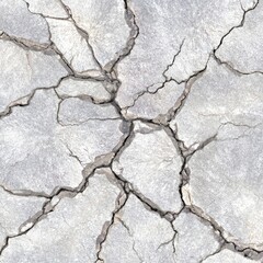 Obraz premium Cracked light gray stone texture