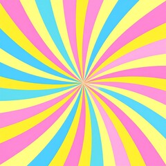 Colorful radial stripes