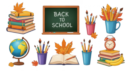 Back To School Cute Cartoon Supplies
