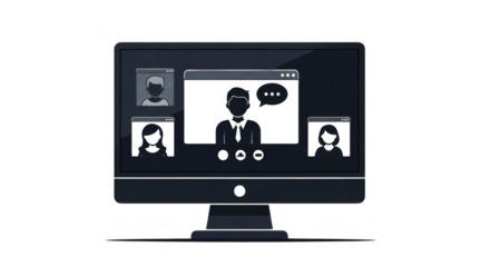 Online Video Conference On Desktop