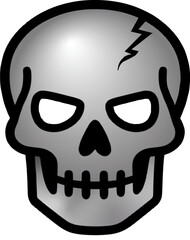 human skull vector illustration